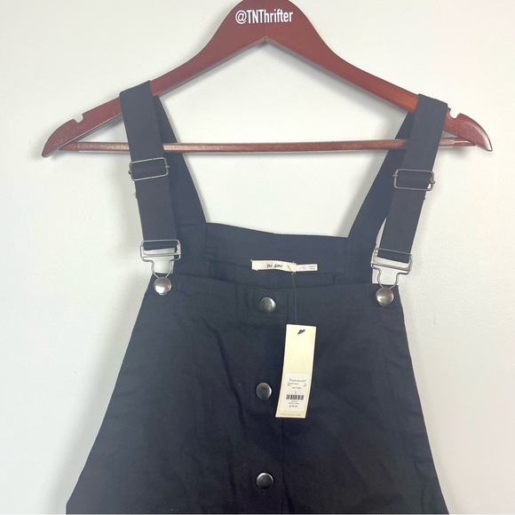 NWT Francesca's Mi Ami Arica Floral Embroidered Overall Dress Black Size Large - Picture 4 of 13